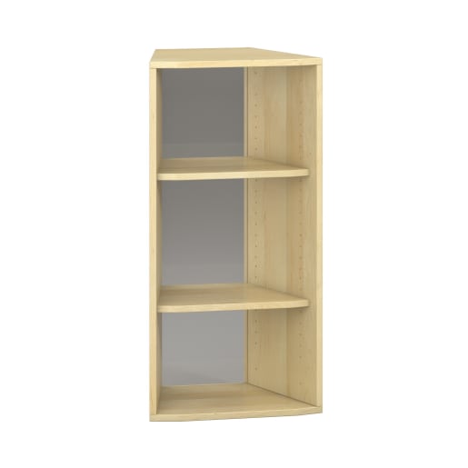 WEHRFRITZ Pureo Regalschrank 30°, offen, Furnier, B49,9 x H100 x T42,7 cm