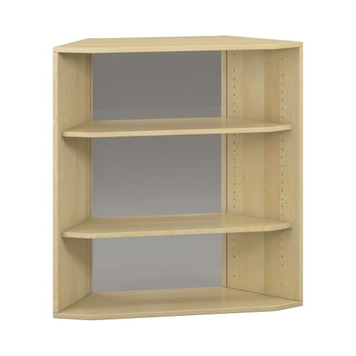 WEHRFRITZ Pureo Regalschrank 60°, offen, Furnier, B96,4 x H100 x T42,7 cm