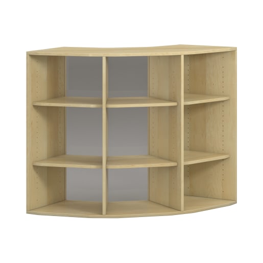 WEHRFRITZ Pureo Regalschrank 90°, offen, Furnier, B136,4 x H100 x T57,1 cm
