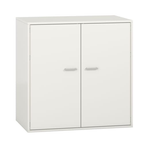 WEHRFRITZ Pureo Doppeltürenschrank mit Rollböden, Dekor B100 x H100 x T60 cm