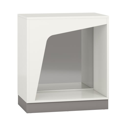 WEHRFRITZ Pureo Rückzugsschrank mit Spiegel B100 x H100 x T60