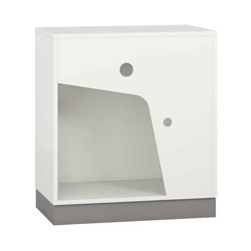 WEHRFRITZ Rückzugsschrank, Front rechts, B100 x H100 x T60 cm | ab 12+ Monate | Unterschränke