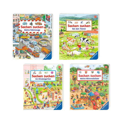 Ravensburger Buchpaket Wimmelbücher, 4 Bücher | ab 2+ Jahre | Bilderbücher | Für Krippe & Kindergarten