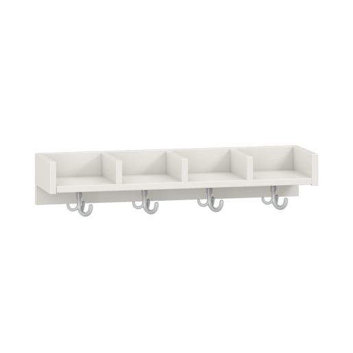 WEHRFRITZ Mützenablage Lyra niedrig 4 Fächer, Dekor, B80 x H15 x T22 cm | ab 0+ | Schuh- und Mützenablagen