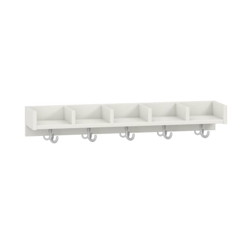 WEHRFRITZ Mützenablage Lyra niedrig 5 Fächer, Dekor, B99,5 x H15 x T22 cm | ab 0+ | Schuh- und Mützenablagen