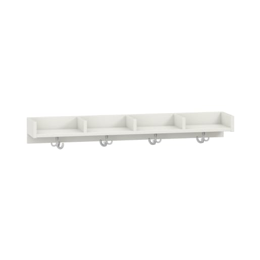 WEHRFRITZ Mützenablage Lyra niedrig 4 Fächer, Dekor, B119,1 x H15 x T22 cm | ab 0+ | Schuh- und Mützenablagen