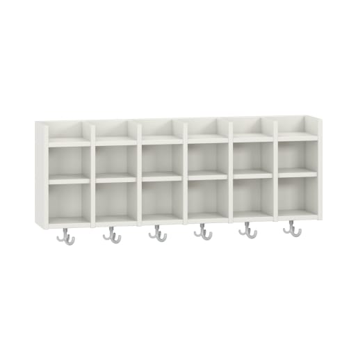 WEHRFRITZ Doppelablage Lyra offen 6 Fächer, Dekor, B119,1 x H42,5 x T22 cm