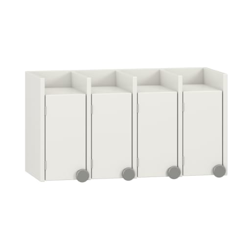 WEHRFRITZ Doppelablage Lyra 4 Türen links, B80 x H42,5 x T33 cm | ab 0+ | Schuh- und Mützenablagen