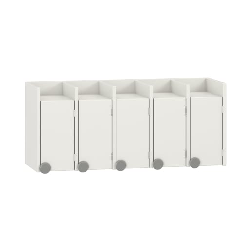 WEHRFRITZ Doppelablage Lyra 5 Türen rechts, B99,5 x H42,5 x T33 cm | ab 0+ | Schuh- und Mützenablagen