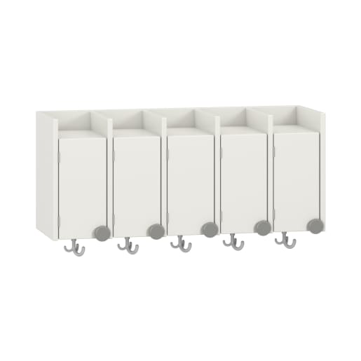 WEHRFRITZ Doppelablage Lyra mit Haken, 5 Türen links, B99,5 x H42,5 x T33 cm