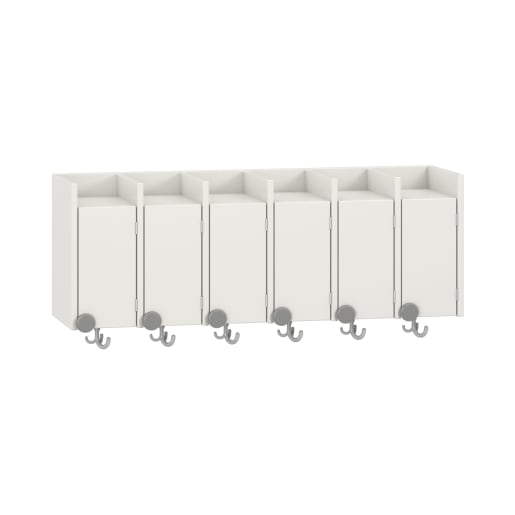 WEHRFRITZ Doppelablage Lyra mit Haken, 6 Türen rechts, B119,1 x H42,5 x T33 cm