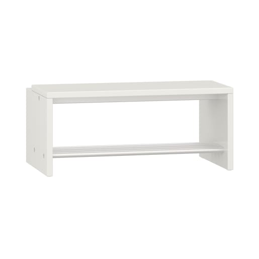 WEHRFRITZ Garderobenbank Lyra mit Wandabstand, B80 x H35 x T45 cm | ab 3+ Jahre | Garderobenbank