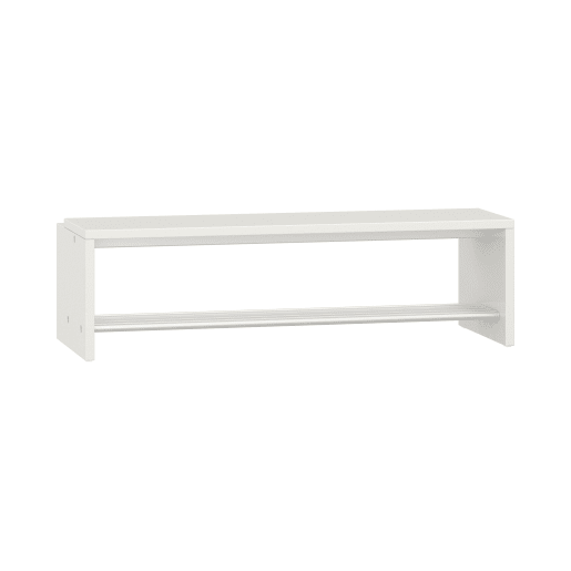 WEHRFRITZ Garderobenbank Lyra mit Wandabstand, B119,1 x H35 x T45 cm | ab 3+ Jahre | Garderobenbank