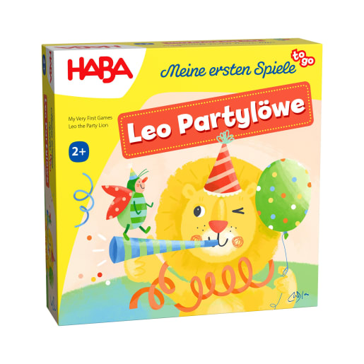 HABA Meine ersten Spiele - to go Leo Partylöwe, Memo Spiel, ab 2 Jahren | ab 2+ Jahre | Legespiele