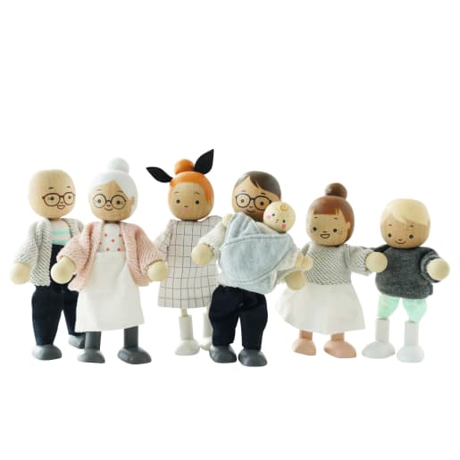 Biegepuppen-Set „Familie“