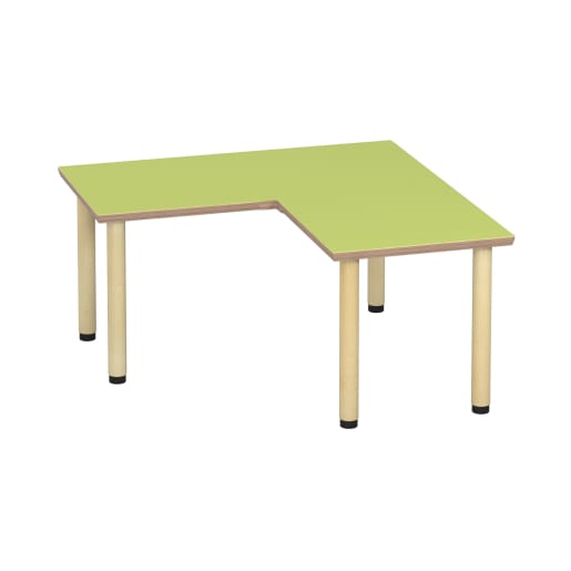 WEHRFRITZ Kita-Tisch Tabulo, Winkelform, 120x120 | ab 18+ Monate | Klapp- und Mehrzwecktische