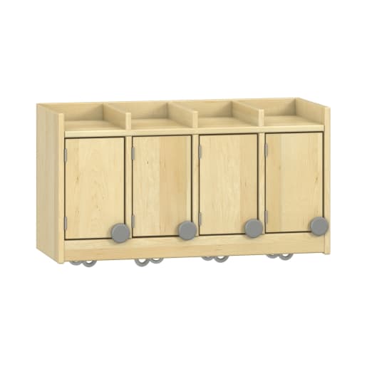 WEHRFRITZ Doppelablage YUNA mit 4 Türen, mit Haken, B80xH42,5xT33cm
