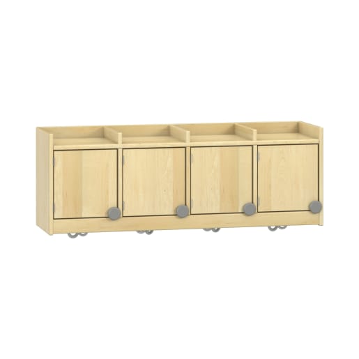 WEHRFRITZ Doppelablage YUNA mit 4 Türen, mit Haken, B120xH42,5xT33cm | ab 0+ | Garderobenschränke