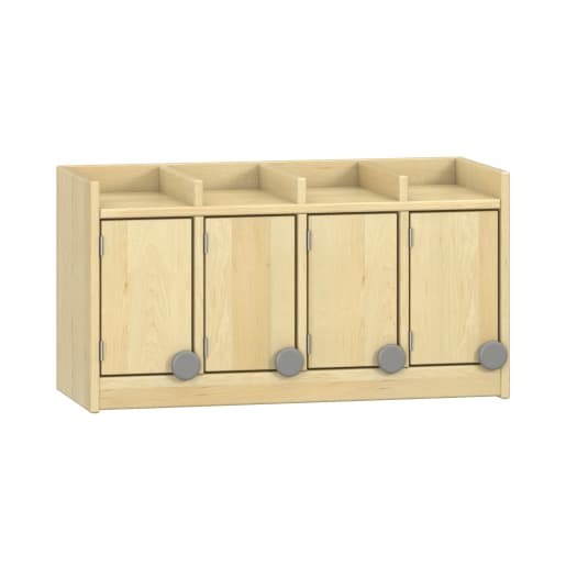 WEHRFRITZ Doppelablage YUNA mit 4 Türen, ohne Haken, B80xH42,5xT33cm | ab 0+ | Garderobenschränke