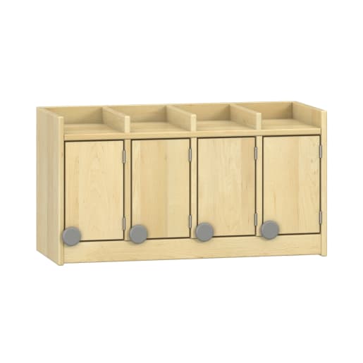 WEHRFRITZ Doppelablage YUNA mit 4 Türen, ohne Haken, B80xH42,5xT33cm | ab 0+ | Garderobenschränke