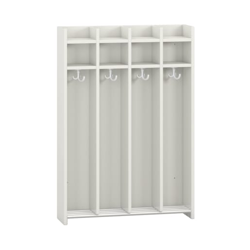 WEHRFRITZ Wandhängegarderobe Lyra 4 Felder, B80xH115,8xT22cm | ab 0+ | Garderobenschränke