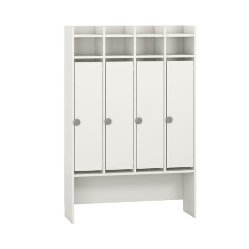 WEHRFRITZ Standgarderobe Lyra 4 Felder, Tür rechts, B105,5xH160,5xT34,9cm | ab 0+ | Garderobenschränke