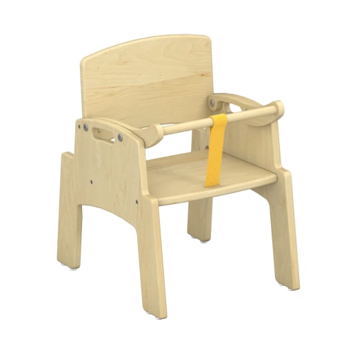 WEHRFRITZ Stuhl Kiddo mit Sitzsicherung, Sitzh. 21 cm | ab 18+ Monate | Mehrzweckstühle | Für Krippe & Kindergarten, Therapie & Pflege
