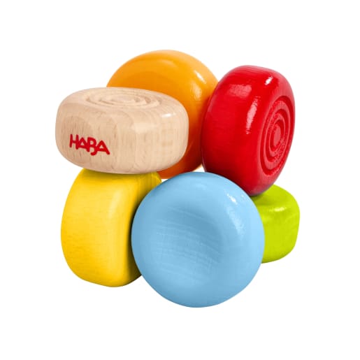 HABA Greifling Drops, Greispielzeug für Babys, Entdeckerspielzeug, Motorik fördern