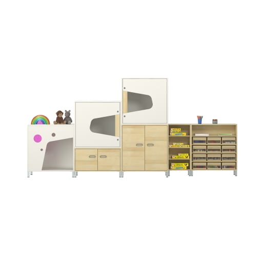 WEHRFRITZ Pureo Kletterschrank-Kombination 3 | ab 18+ Monate | Zubehör Schränke und Regale