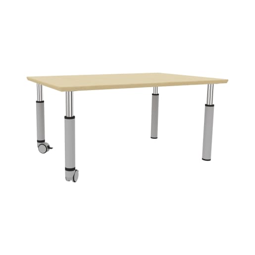 WEHRFRITZ Tisch move upp rechteckig, Rasterverstellung 59-76 cm, L120 x B80 cm | ab 18+ Monate | Klapp- und Mehrzwecktische