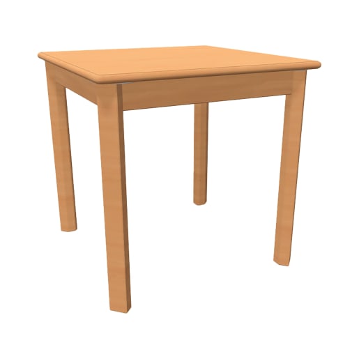 WEHRFRITZ Kita-Tisch Forma, Quadrat, 60x60, Gleiter