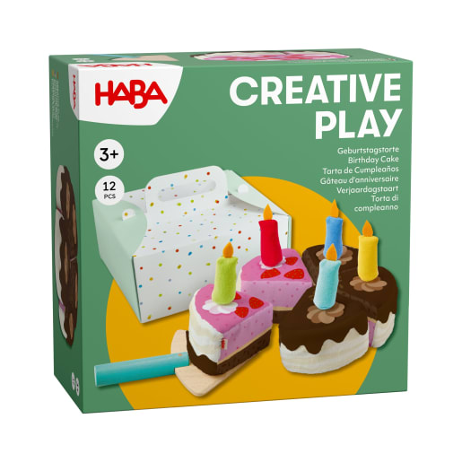 HABA Creative Play – Geburtstagstorte, Hochwertiges Holz, geprüfte Qualität