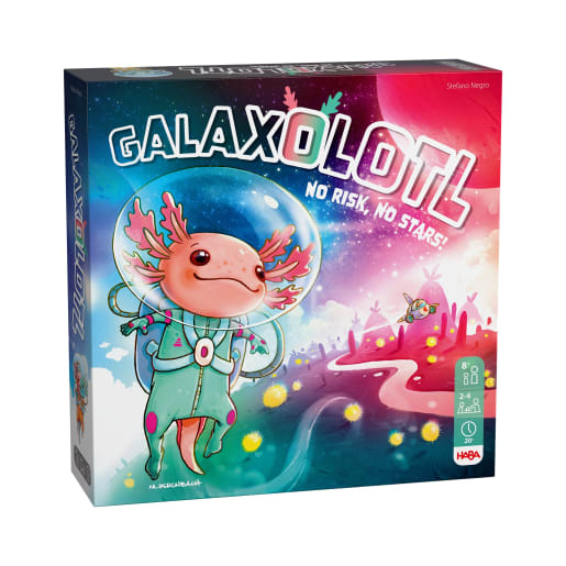 HABA Galaxolotl - No Risk, No Stars!, Karten - und Brettspiel, ab 8 Jahren, Brettspiel, Klassiker, Familienspiel, Kinderspiel