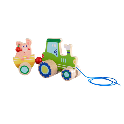 HABA Ziehfigur Traktor | ab 12+ Monate | Nachzieh- und Schiebespielzeug