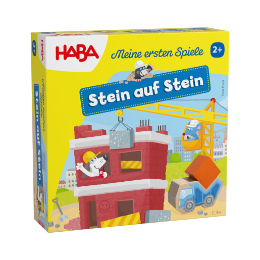 HABA Meine ersten Spiele – Stein auf Stein, Brettspiel, Klassiker, Familienspiel, Kinderspiel