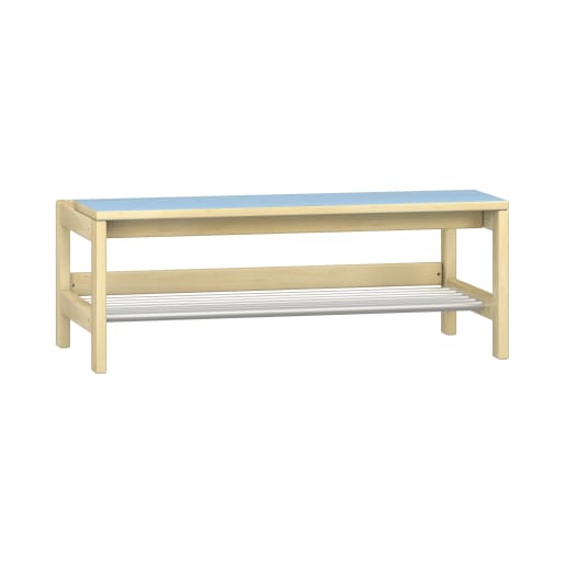 WEHRFRITZ Garderobenbank YUNA mit Wandabstand, Schuhablage, fest montierbar, div. Farben, B 90 x H 35 x T 45 cm | ab 3+ Jahre | Garderobenbank | Für 