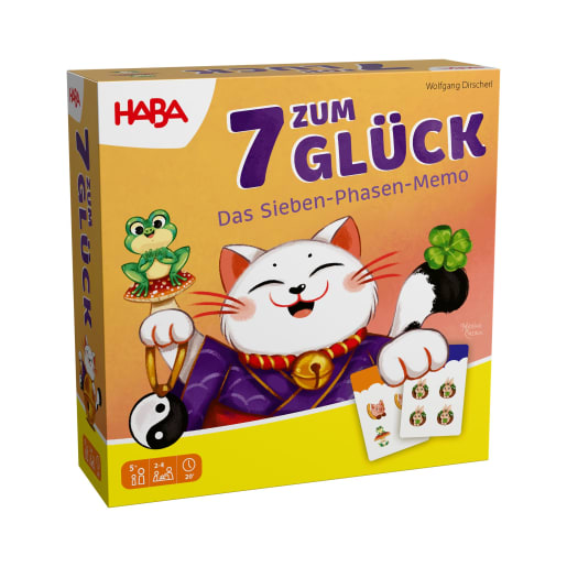 HABA 7 zum Glück, Brettspiel, Klassiker, Familienspiel, Kinderspiel
