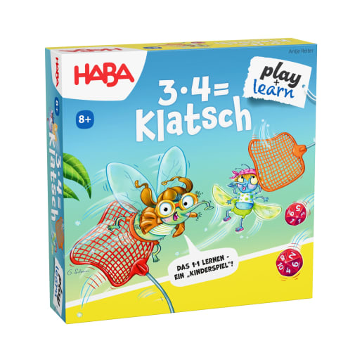 HABA 3 x 4 = Klatsch Rechenspiel, Mathematik-Spiel ab 8 Jahren, Hochwertiges Holz, geprüfte Qualität, Lernspiele, Gedächtnistraining für Kinder, 