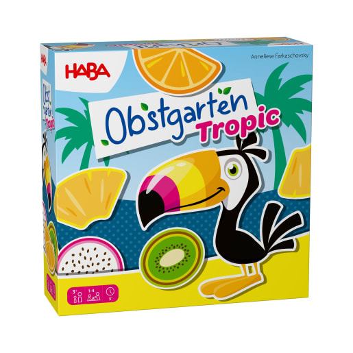 HABA Obstgarten – Tropic, Brettspiel, Klassiker, Familienspiel, Kinderspiel