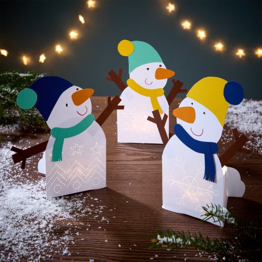 HABA Sachenmacher Erstes Prickeln Schneemann, Bastelset Winter, ab 3 J.