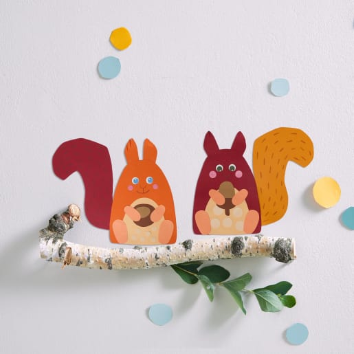 HABA Sachenmacher Erstes Schneiden Eichhörnchen, Bastelset Herbst, ab 3 J.