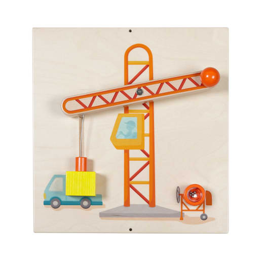 WEHRFRITZ Wandplatte Kran | ab 18+ Monate | Funktionswände und -elemente für Spiel und Sinneserfahrung | Für Krippe & Kindergarten, Therapie & Pflege