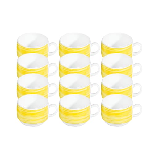 Arcoroc ARCOROC Brush yellow Tassen, 190 ml, 12 Stück