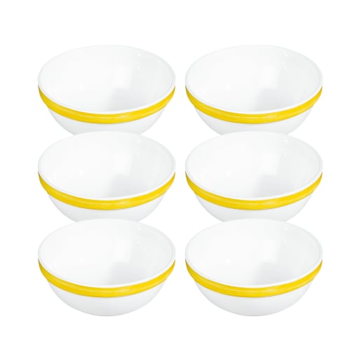 Arcoroc ARCOROC Brush yellow Schalen, Ø 12 cm, 6 Stück