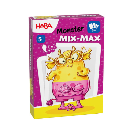 HABA Monster MIX-MAX, Kartenspiel ab 5 Jahren, Brettspiel, Klassiker, Familienspiel, Kinderspiel