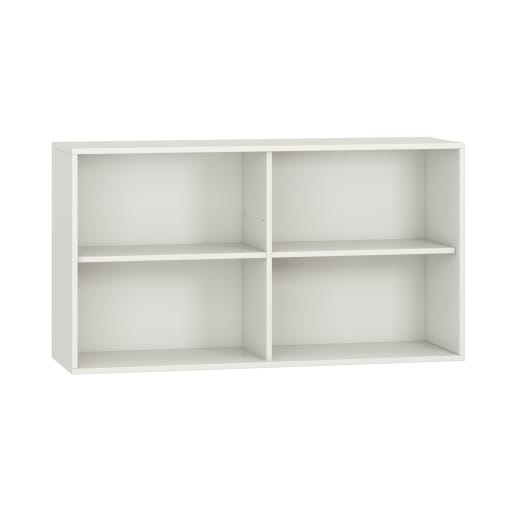 WEHRFRITZ Pureo Regalschrank, offen, Mittelwand, Dekor, B 137 x H 75 x T 42 cm