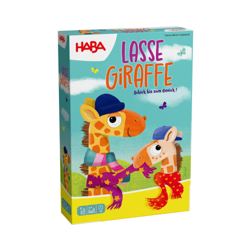 HABA Lasse Giraffe, Brettspiel, Klassiker, Familienspiel, Kinderspiel