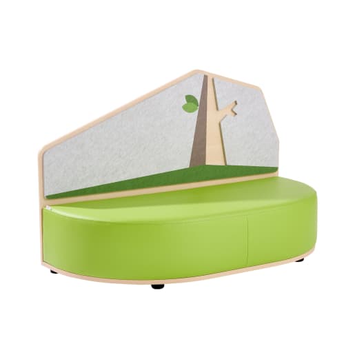 WEHRFRITZ Akustiksofa grow.upp, B 120 x H 78 x T 55 cm, Sitzhöhe 27 cm, Sitztiefe 52 cm