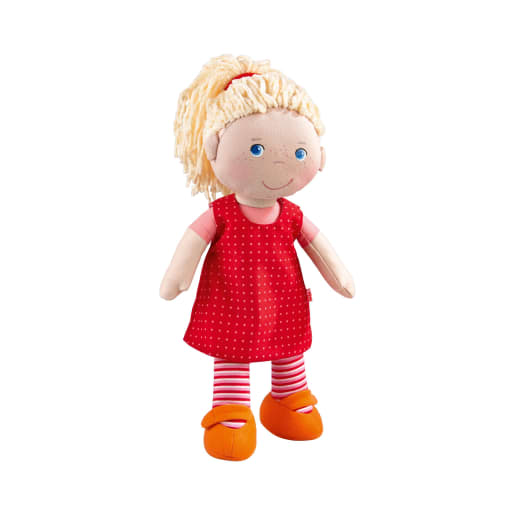 HABA Stoffpuppe Annelie, 30 cm | ab 18+ Monate | Puppen, Zubehör und Bekleidung