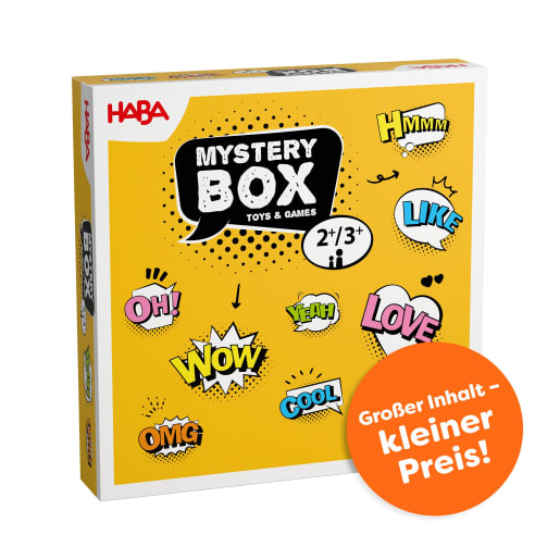 HABA Mystery-Spielbox 1, Größe M, Überraschungsbox für Kinder ab 3 Jahren | ab 2+ Jahre | Kleingeschenke